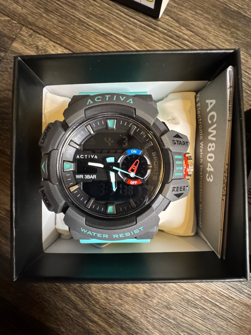 Invicta Activa Vord X Black and Teal Rugged Sports Watch 49mm